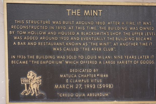 [Picture of The Mint sign]